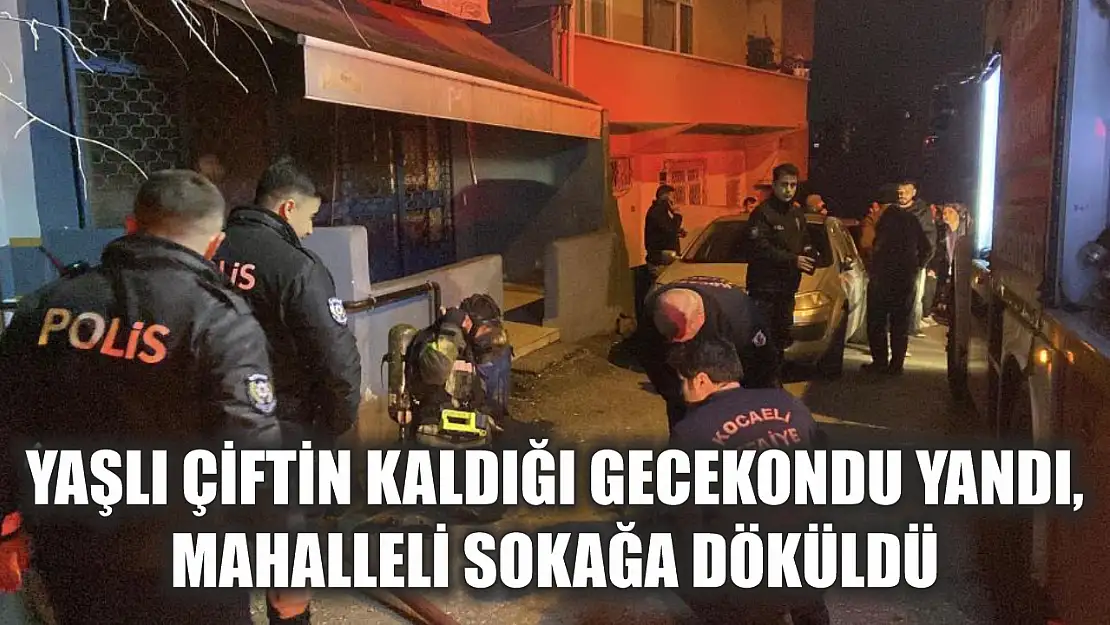 Yaşlı çiftin kaldığı gecekondu yandı, mahalleli sokağa döküldü