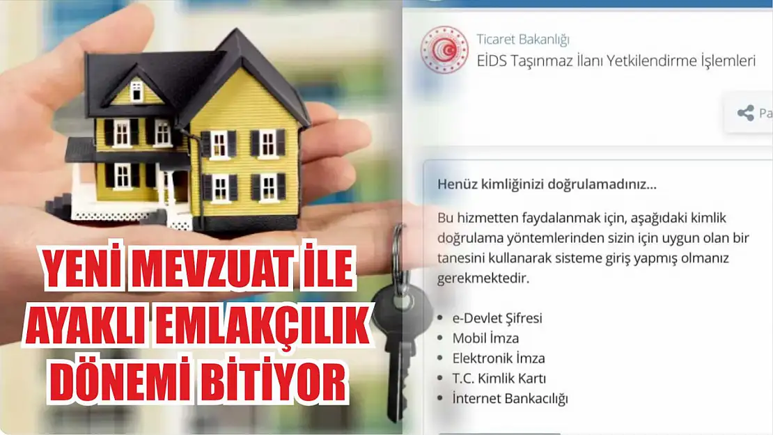 Yeni mevzuat ile ayaklı emlakçılık dönemi bitiyor