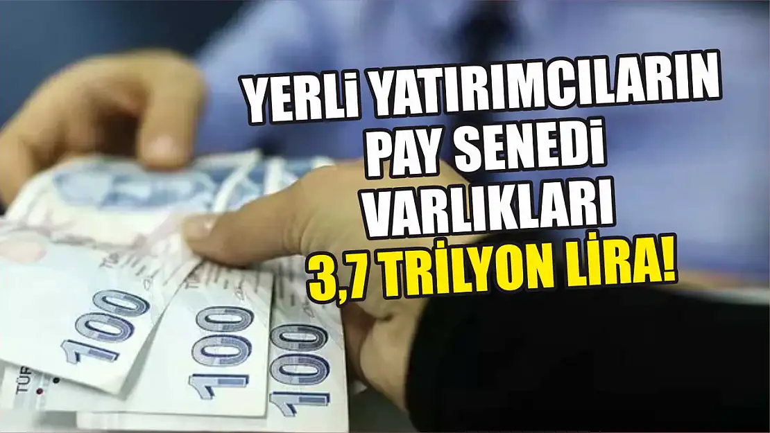 Yerli yatırımcıların pay senedi varlıkları 3,7 trilyon lira!