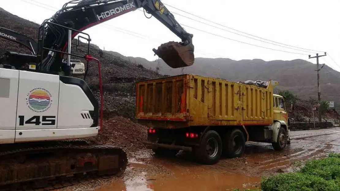 Derenin istinat duvarına müdahale edildi