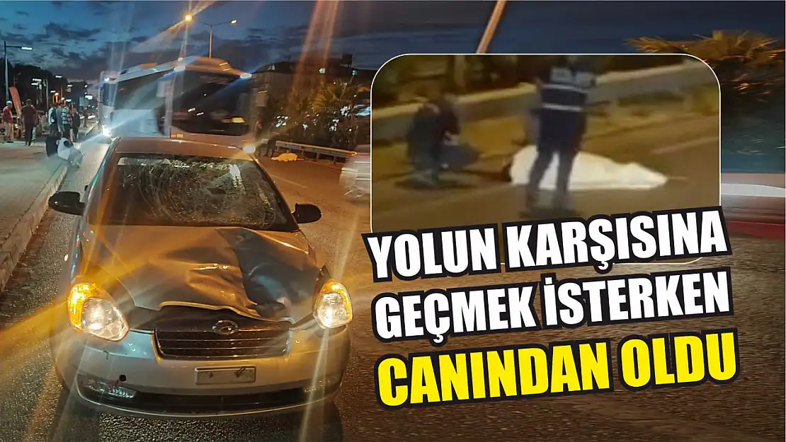 Yolun Karşısına Geçmek İsterken Canından Oldu