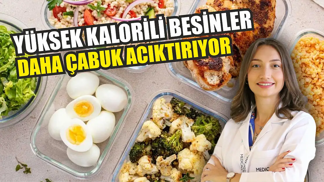 Yüksek kalorili besinler daha çabuk acıktırıyor