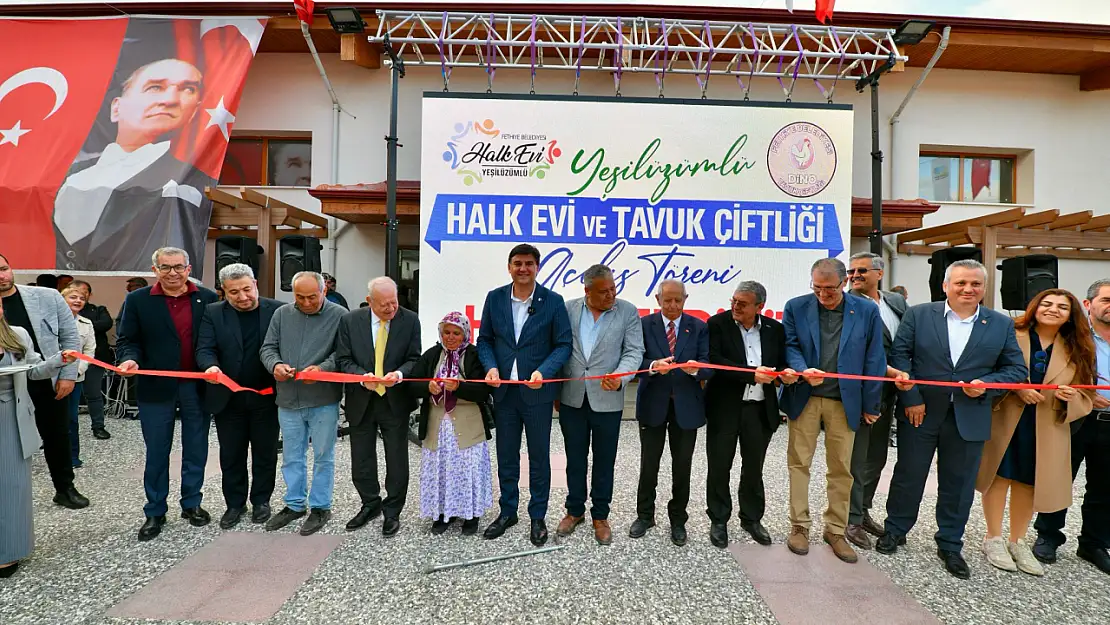 Yumurta Üretim Çiftliği ve Yeşilüzümlü Halkevi Hizmete Açıldı