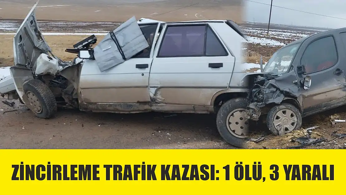 Zincirleme trafik kazası: 1 ölü, 3 yaralı