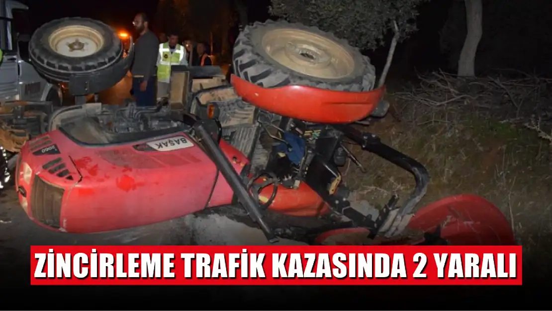 Zincirleme trafik kazasında 2 yaralı