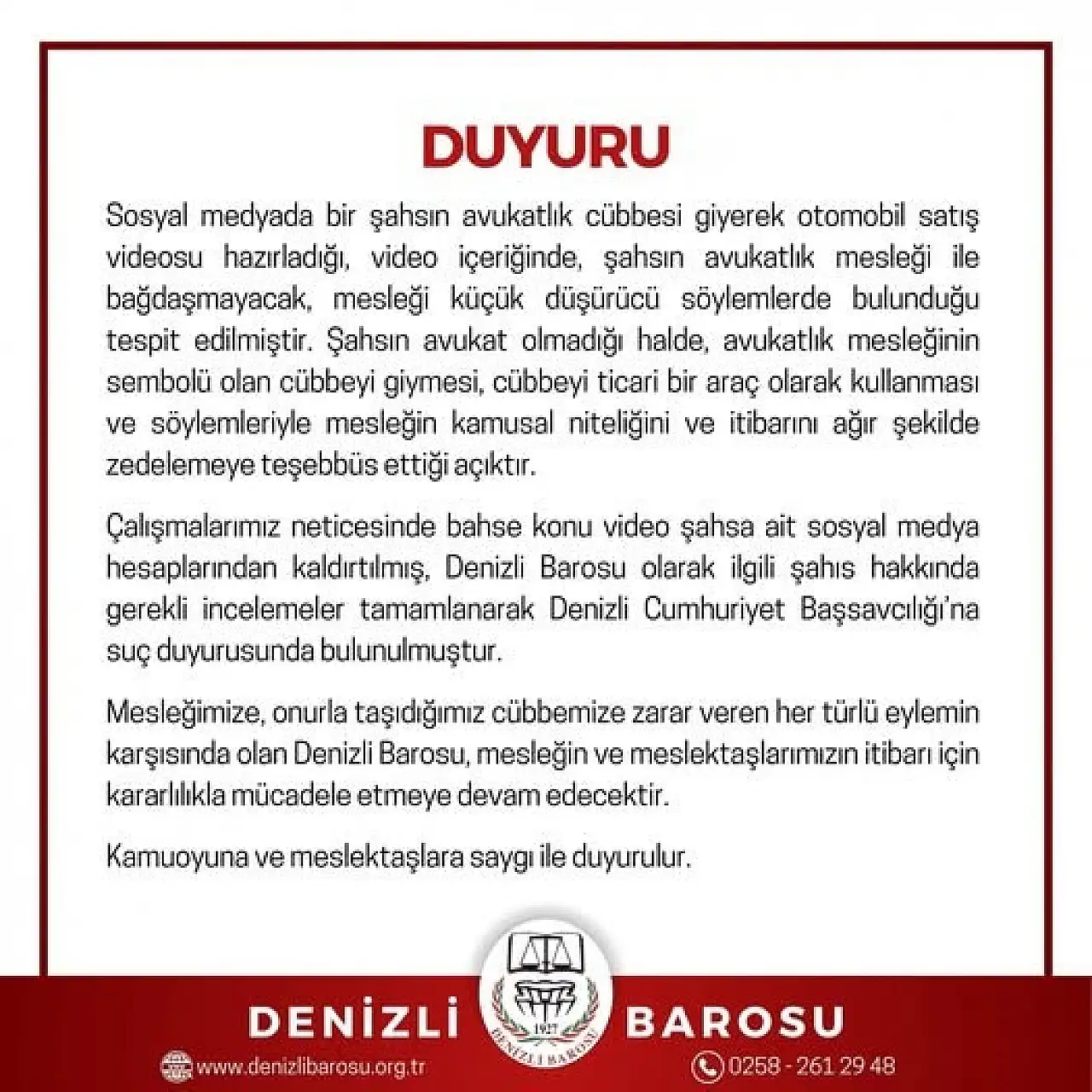 Avukatlardan cübbeyle araç tanıtımı yapan galericiye suç duyurusu