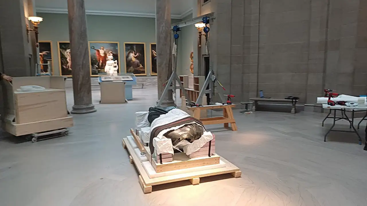 Roma İmparatoru Marcus Aurelius'un heykeli Türkiye'ye getirildi