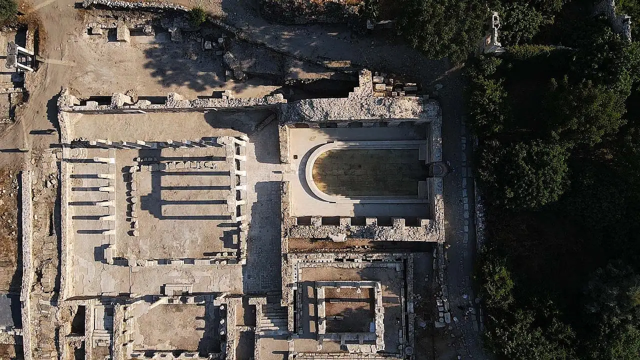 Muğla'da 'Gladyatörler kenti' Stratonikeia'nın Roma hamamında 1900 yıl sonra su aktı