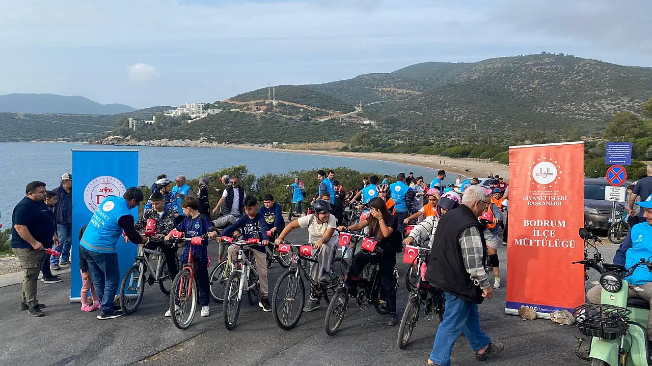 Bodrum'da 'Pedal çevir, adım at' etkinliği düzenlendi