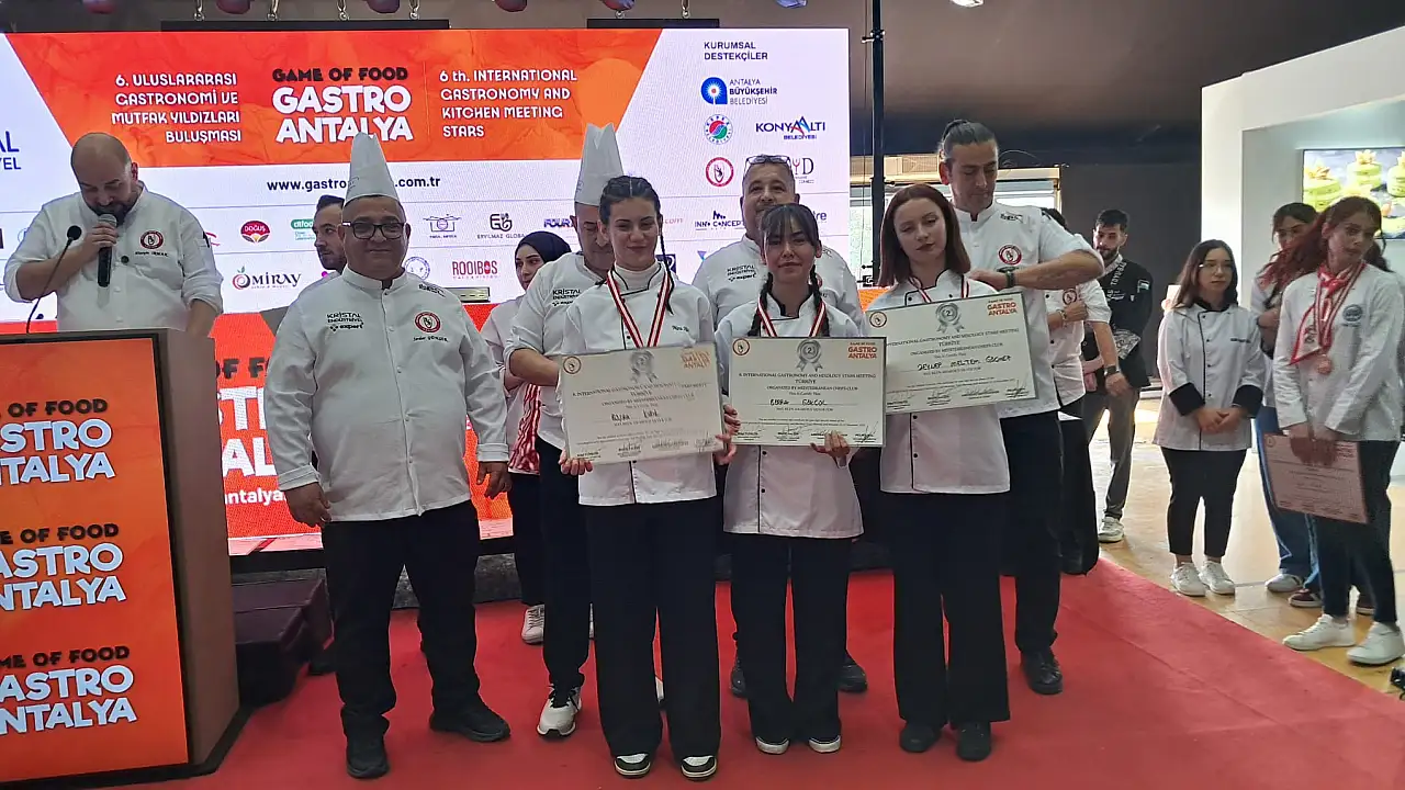 Fethiye'de Şehit Yüzbaşı Özgür Özekin MTAL'den GastroAntalya'da madalya yağmuru