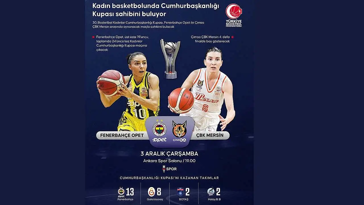 Kadın basketbolunda Cumhurbaşkanlığı Kupası sahibini buluyor