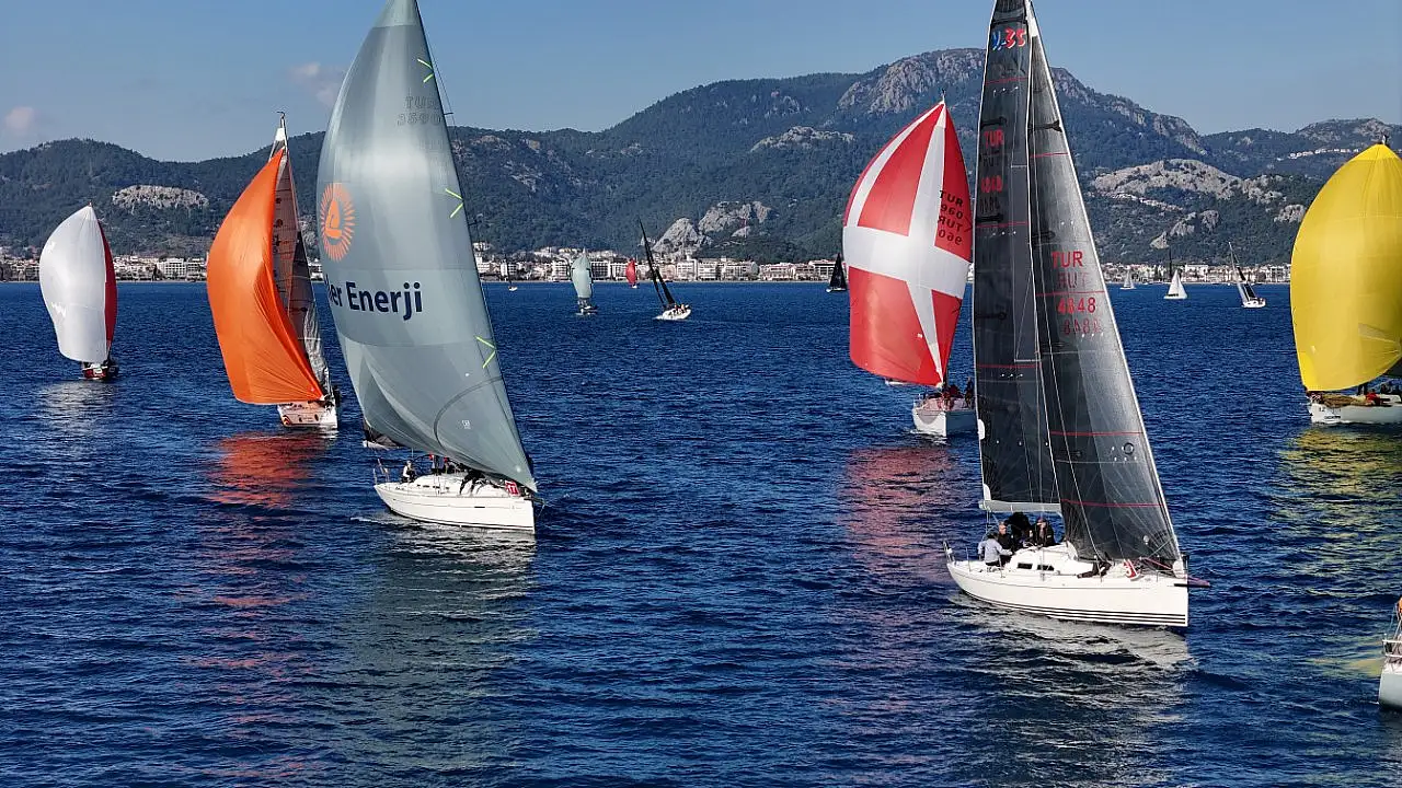 Marmaris MIYC Kış Trofesi Yat Yarışları'nın 1. ayağı tamamlandı