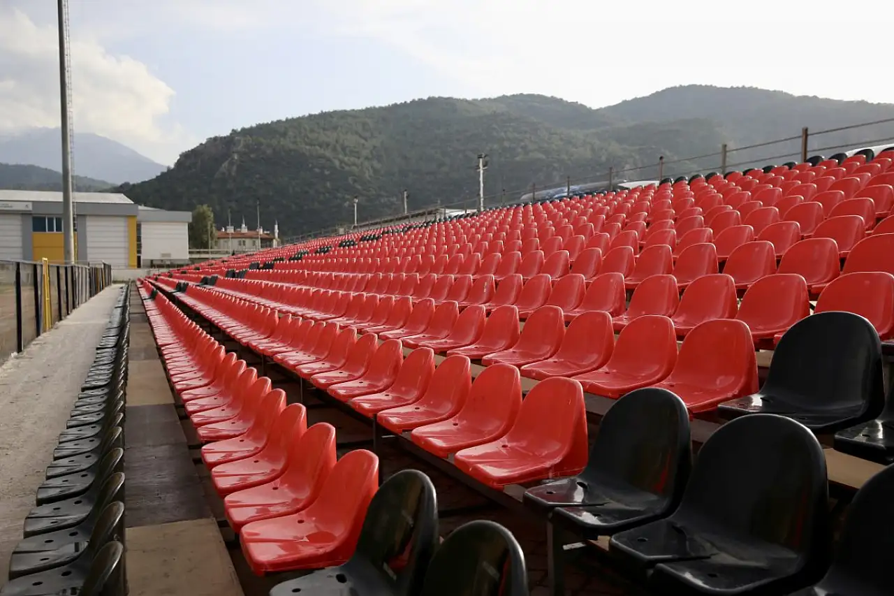 Fethiye İlçe Stadı'nda Galatasaray maçı hazırlıkları