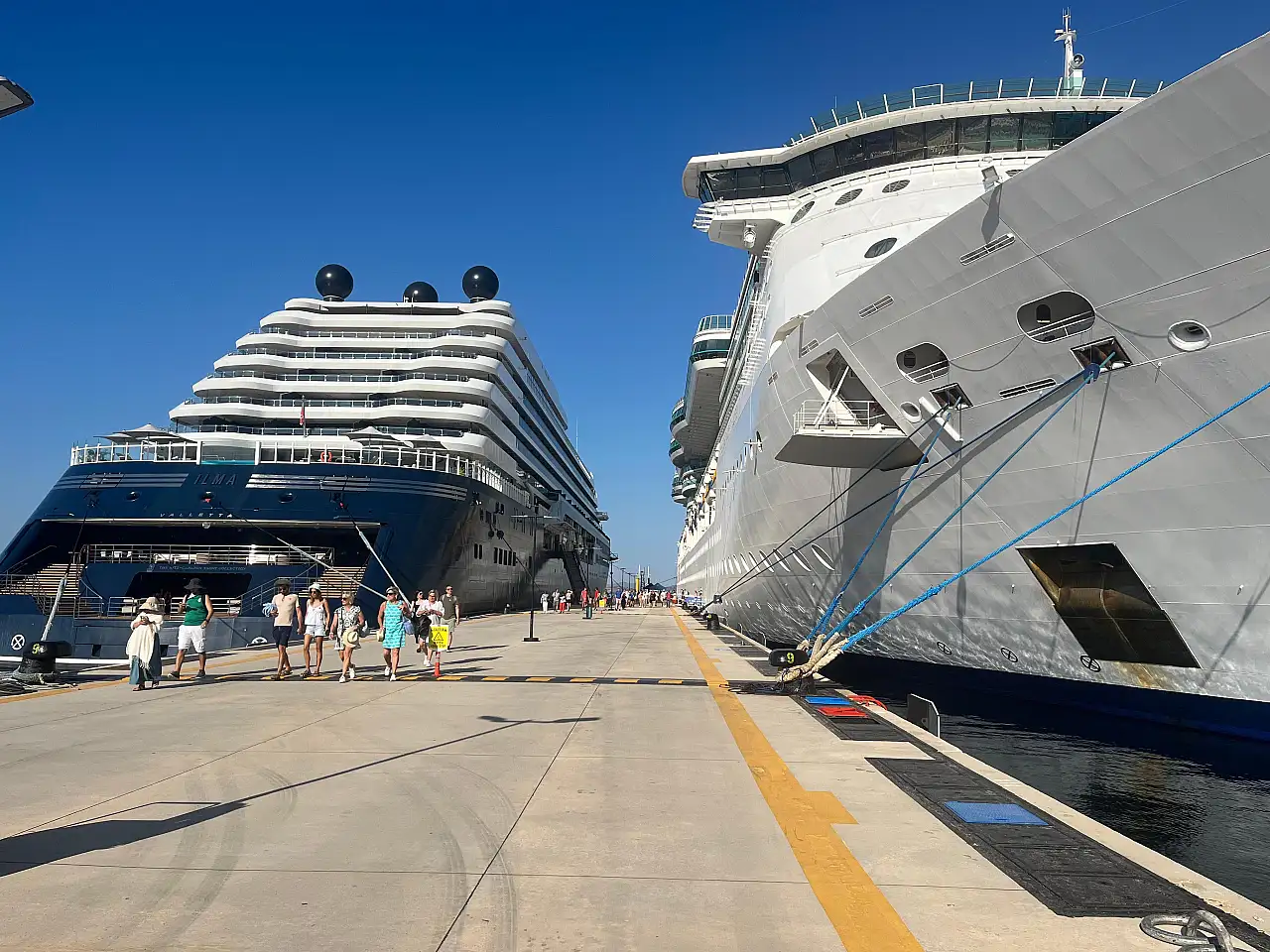 Bodrum'a 'Brilliance of the Seas' ve 'Ilma' kruvaziyerleriyle 2 bin 643 yolcu geldi