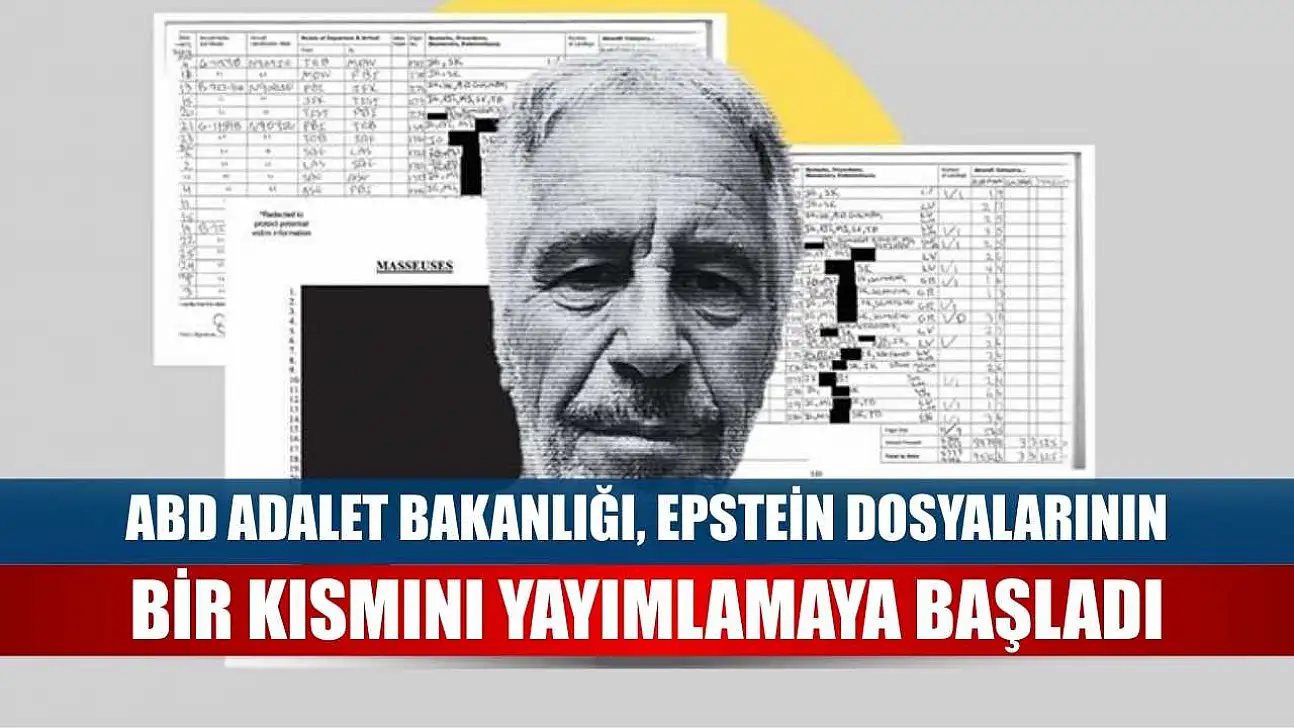 ABD Adalet Bakanlığı, Epstein dosyalarının bir kısmını yayımlamaya başladı