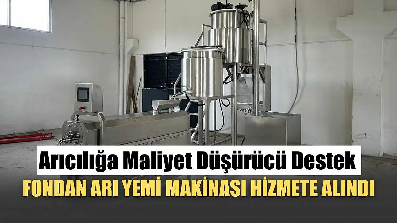 Arıcılığa Maliyet Düşürücü Destek: Fondan Arı Yemi Makinası Hizmete Alındı