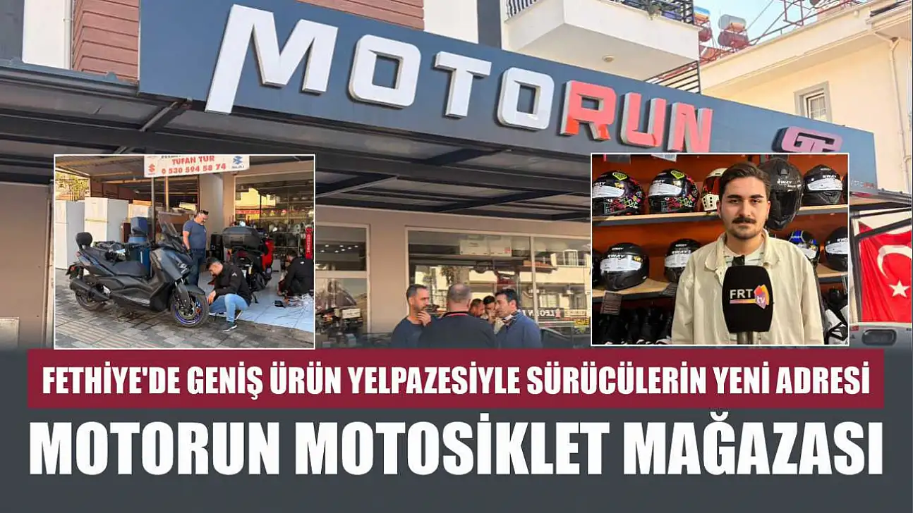 Fethiye'de geniş ürün yelpazesiyle sürücülerin yeni adresi: Motorun Motosiklet Mağazası