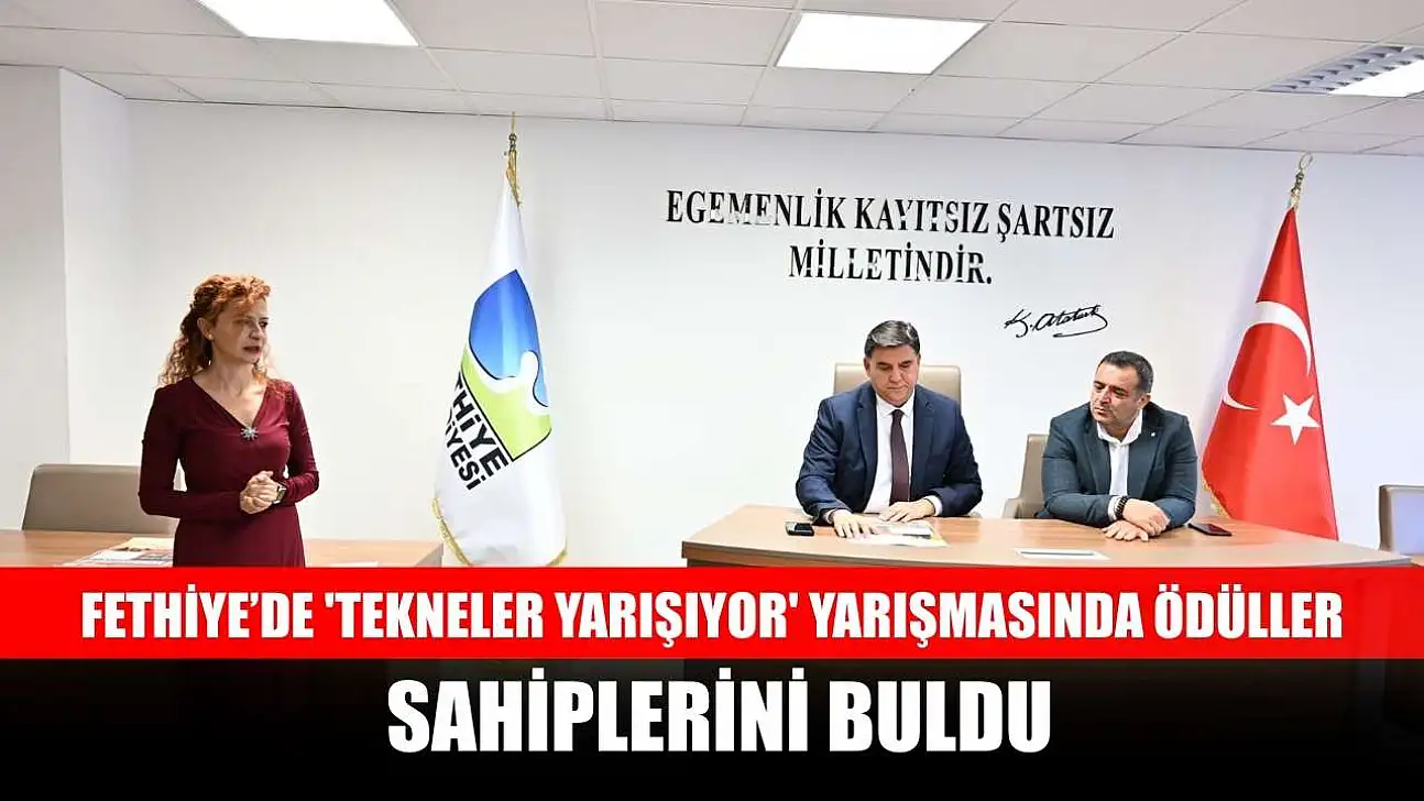 Fethiye'de 'Tekneler Yarışıyor' yarışmasında ödüller sahiplerini buldu