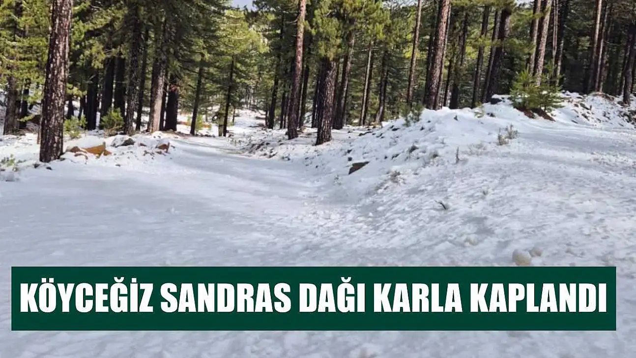 Köyceğiz Sandras Dağı karla kaplandı