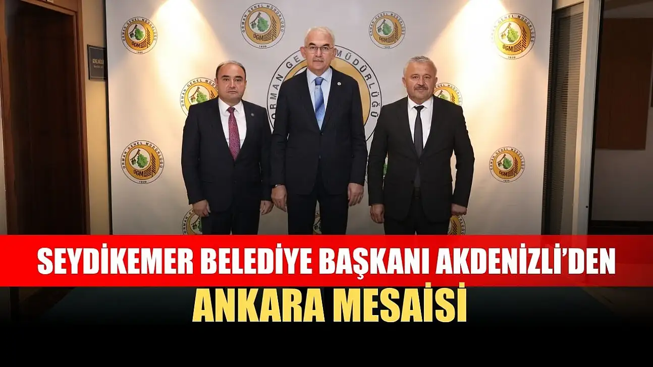 Seydikemer Belediye Başkanı Akdenizli'den Ankara mesaisi