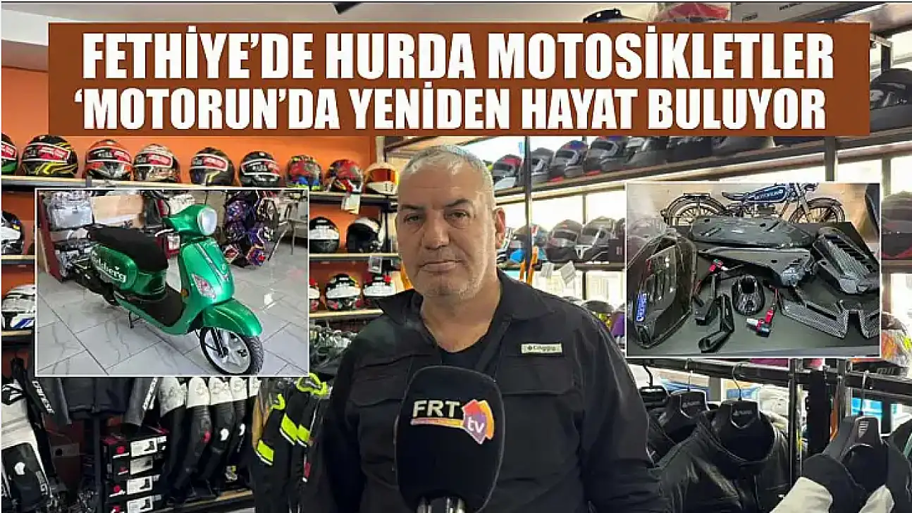 Fethiye'de hurda motosikletler 'Motorun'da yeniden hayat buluyor