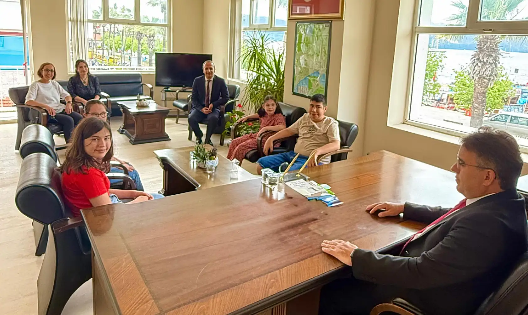 Kaymakam Kaya, özel öğrencileri ağırladı
