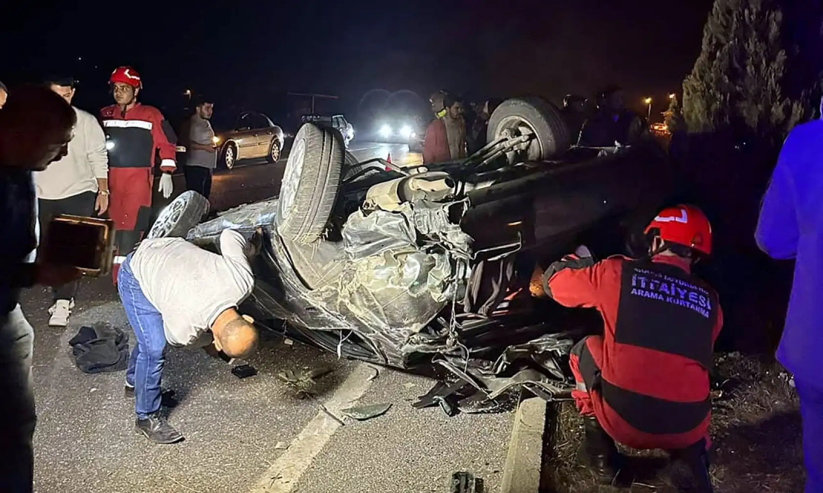 Muğla' da takla atan araçta sürücü hafif yaralandı