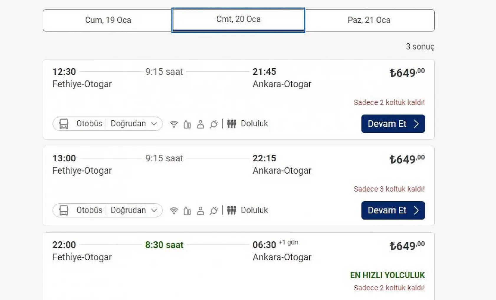 Fethiye-İstanbul otobüs fiyatına dev zam! 2024 zamlı otobüs bileti fiyatları…