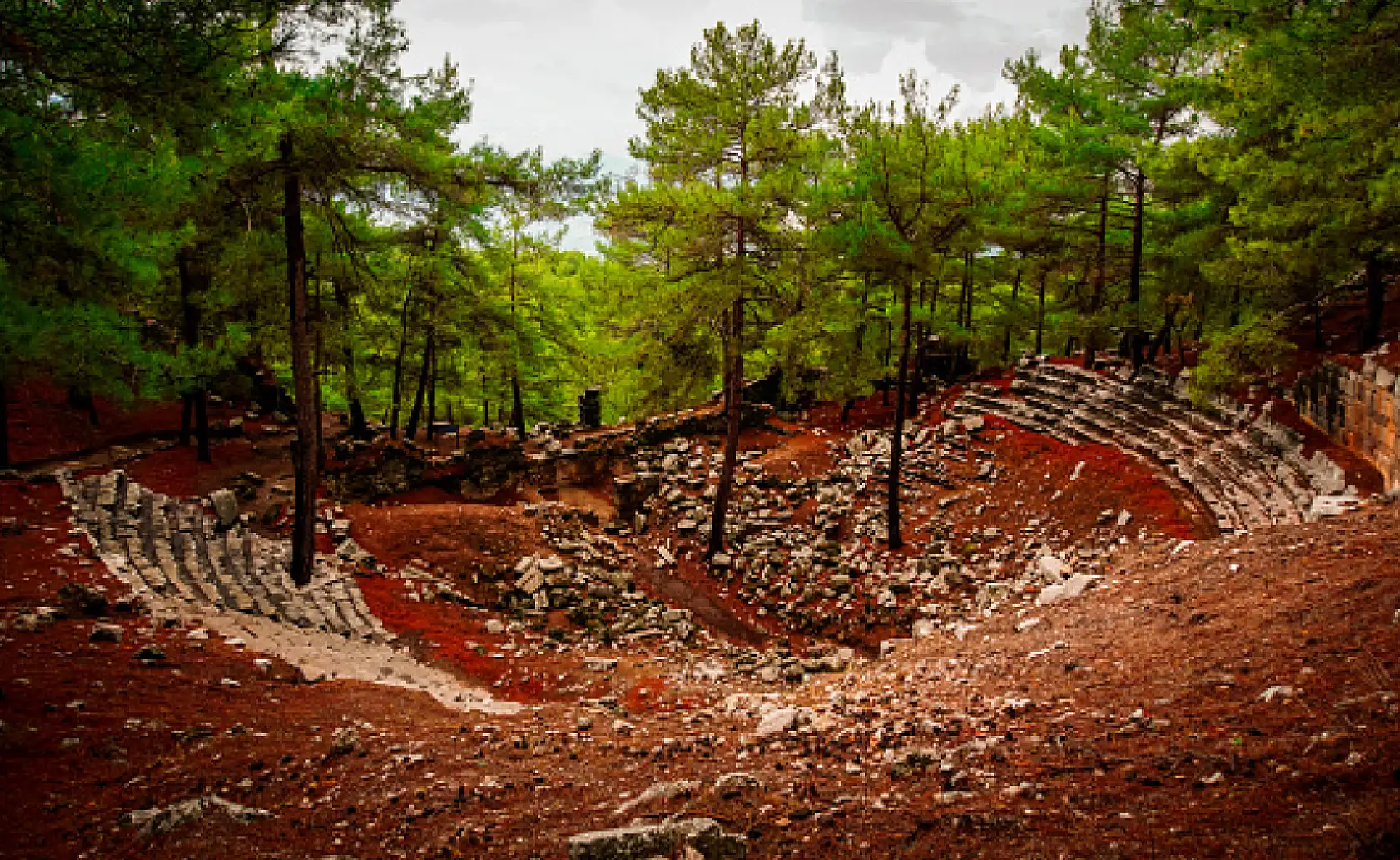 Fethiye Körfezi'ni Kuşbakışı Gören Antik Kent: Kadyanda