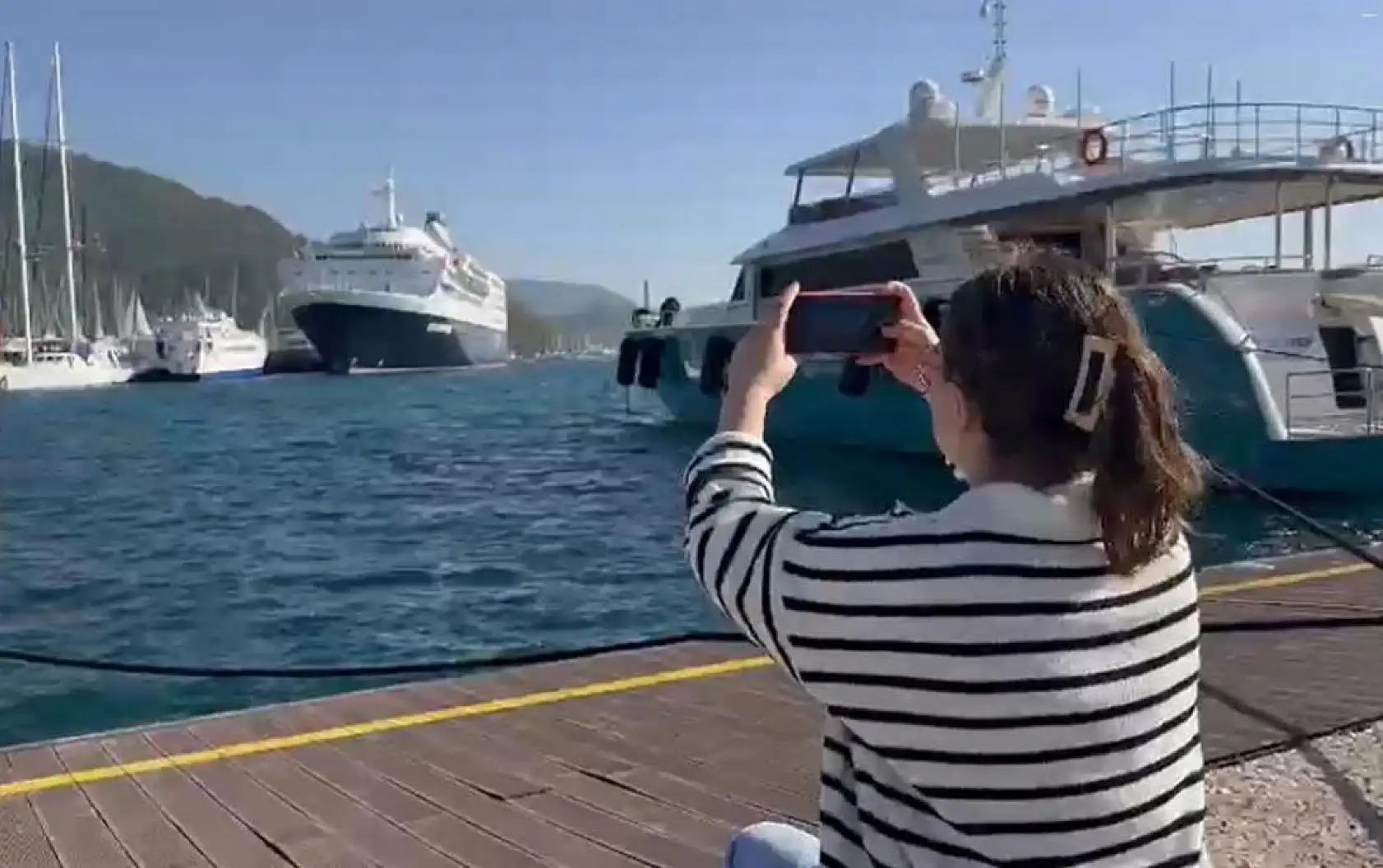 Dev yolcu gemisi bu kez yolcusuz geldi