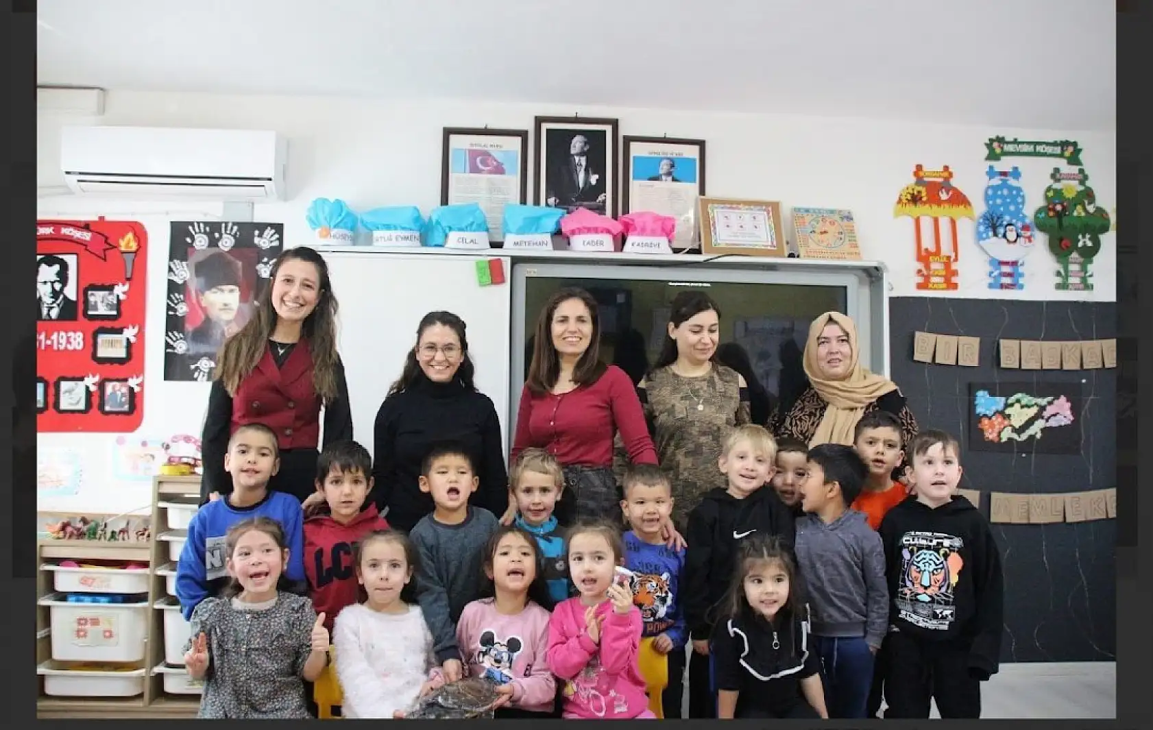 Çocuklar deniz canlılarını öğreniyor