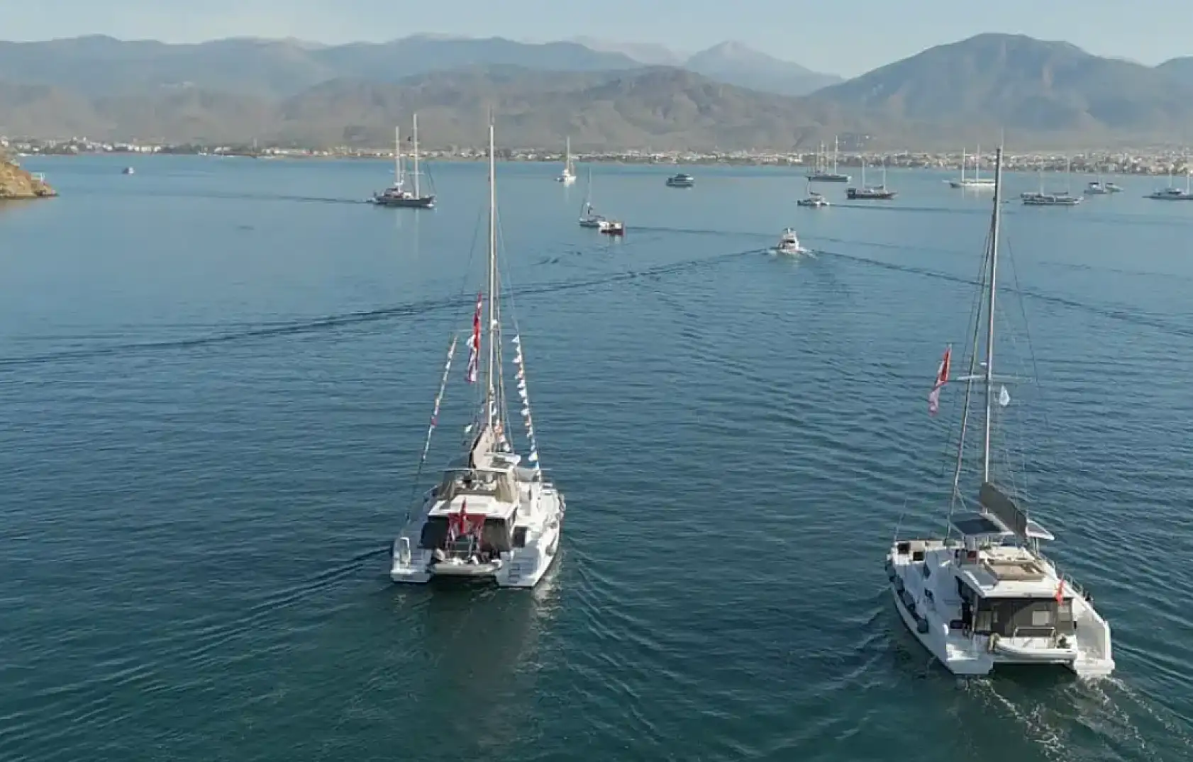 Fethiye'de Ece Saray Marina, Cumhuriyet Bayramı'nda sezona veda etti