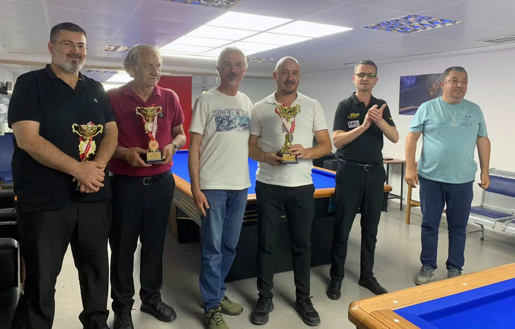 Dünya ve Türkiye 3 bant bilardo şampiyonu Muğla'da turnuvaya katıldı