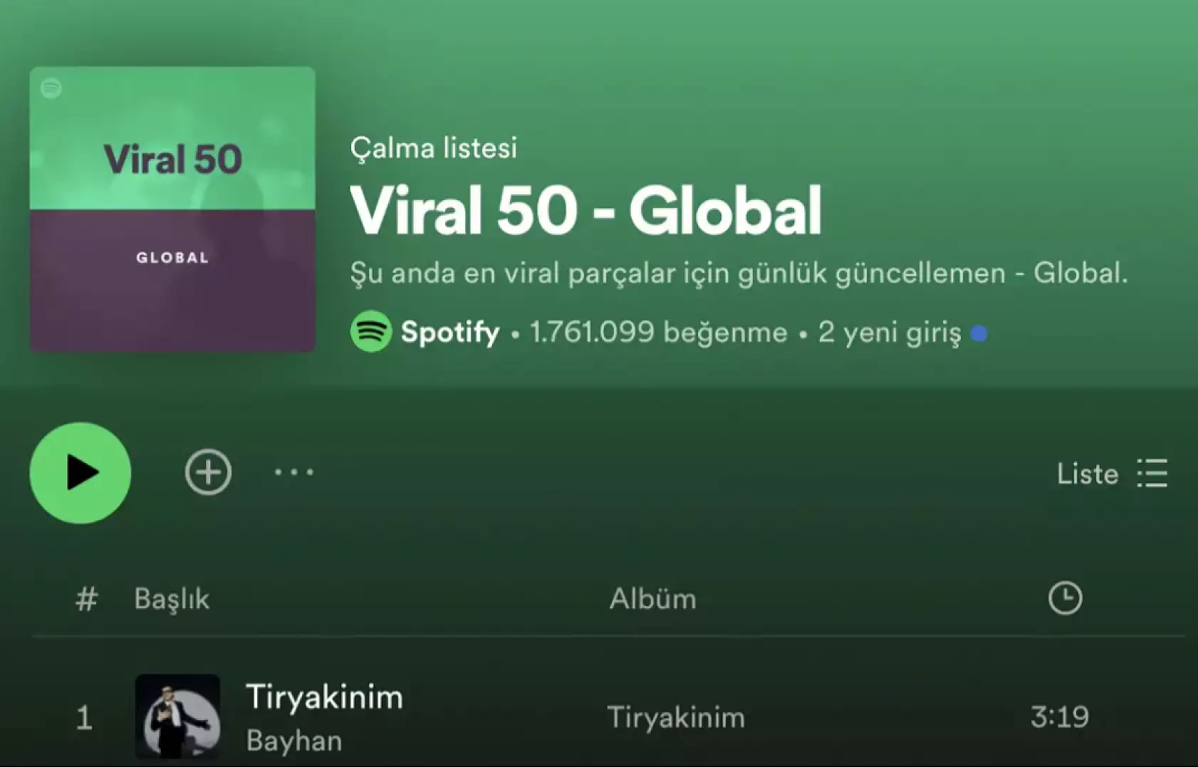 'Son bir isteğim senden bir daha deneyelim..' Dünya listesinde zirveye oturdu