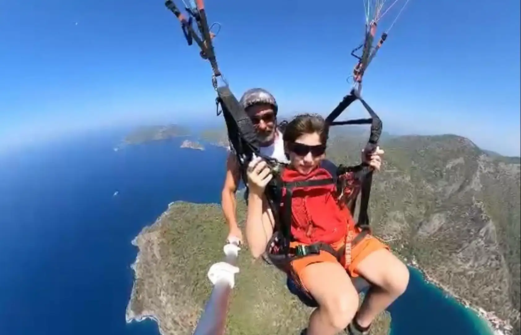 Fethiye'de yamaç paraşütü uçuşunda 'Satranç' deneyimi