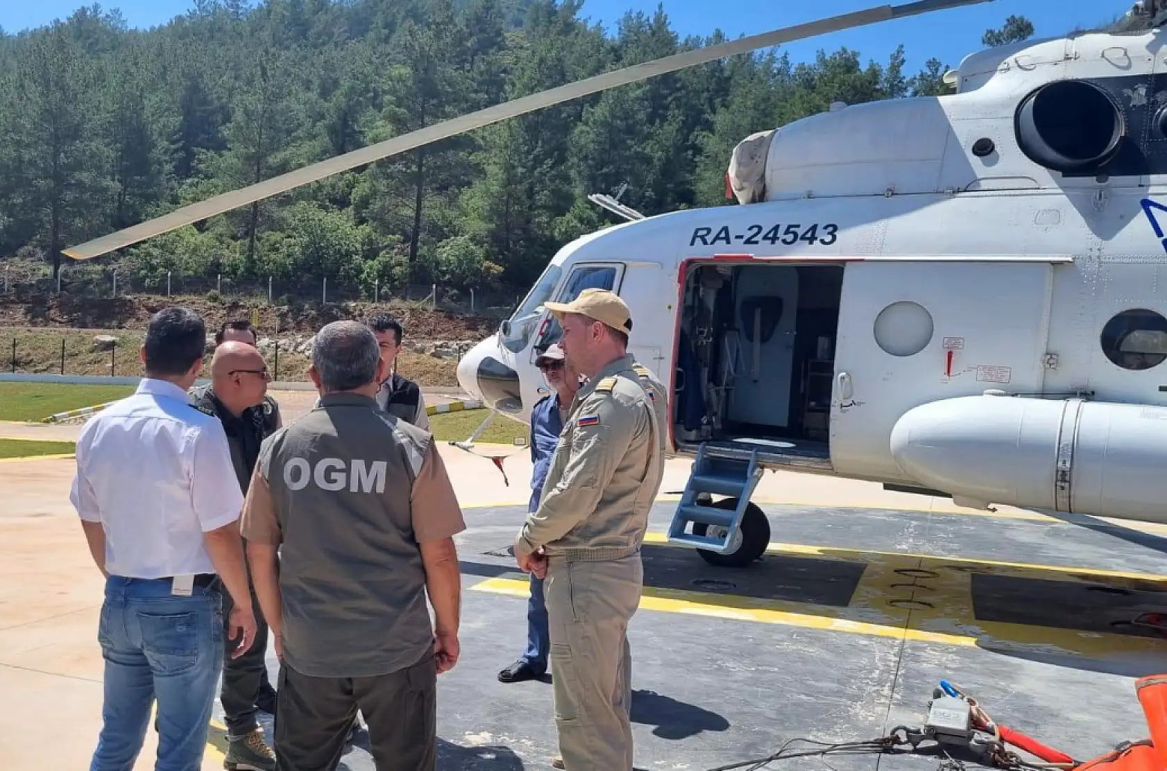 Muğla'da İlk Yangın Helikopteri Göreve Başladı