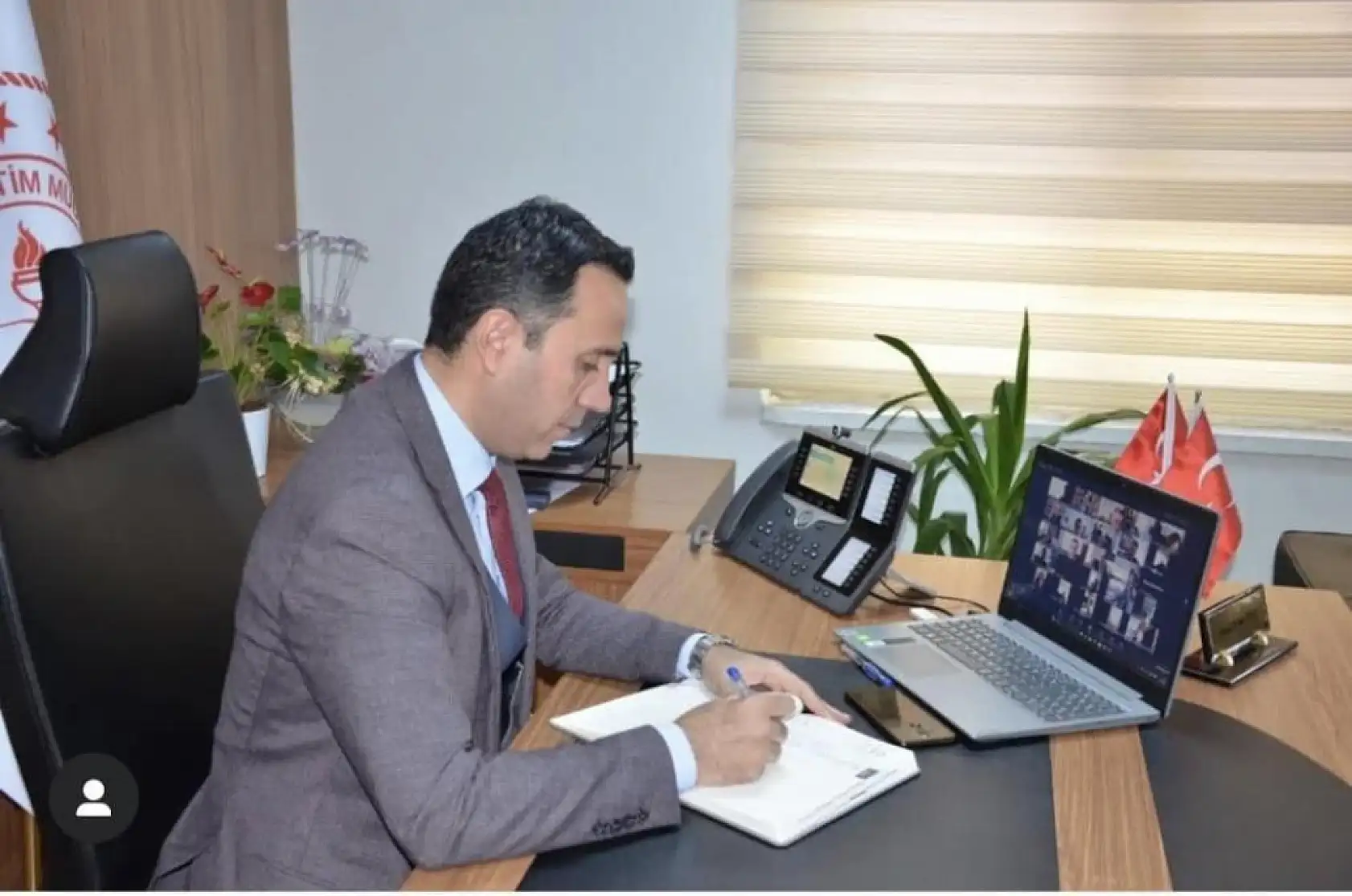 Dalaman'da eğitim kurumu müdürlerinden çevrimiçi toplantı