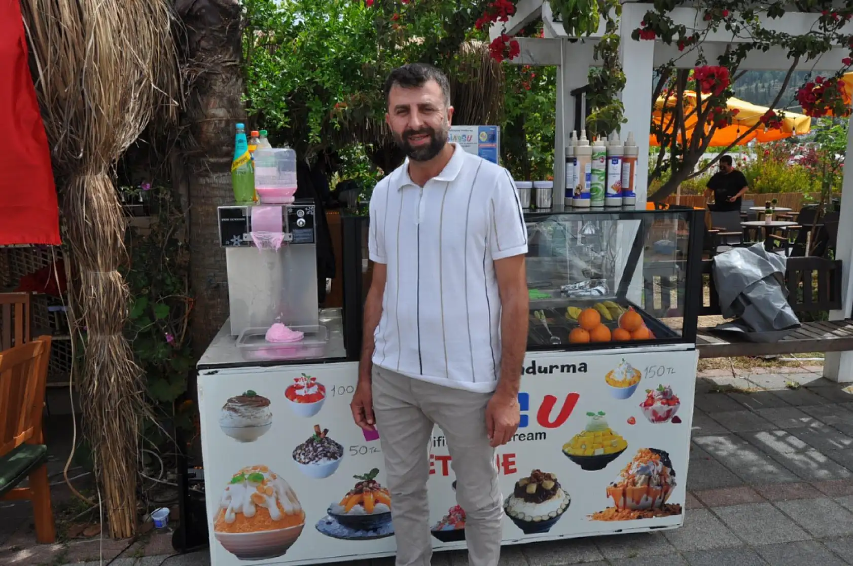 Sıcak yaz günlerinin vazgeçilmez dondurması 'Bingsu' artık Fethiye'de