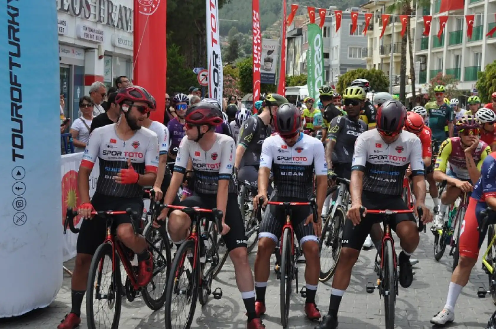 59. Cumhurbaşkanlığı Türkiye Bisiklet Turu'nun Fethiye Marmaris etabı başladı