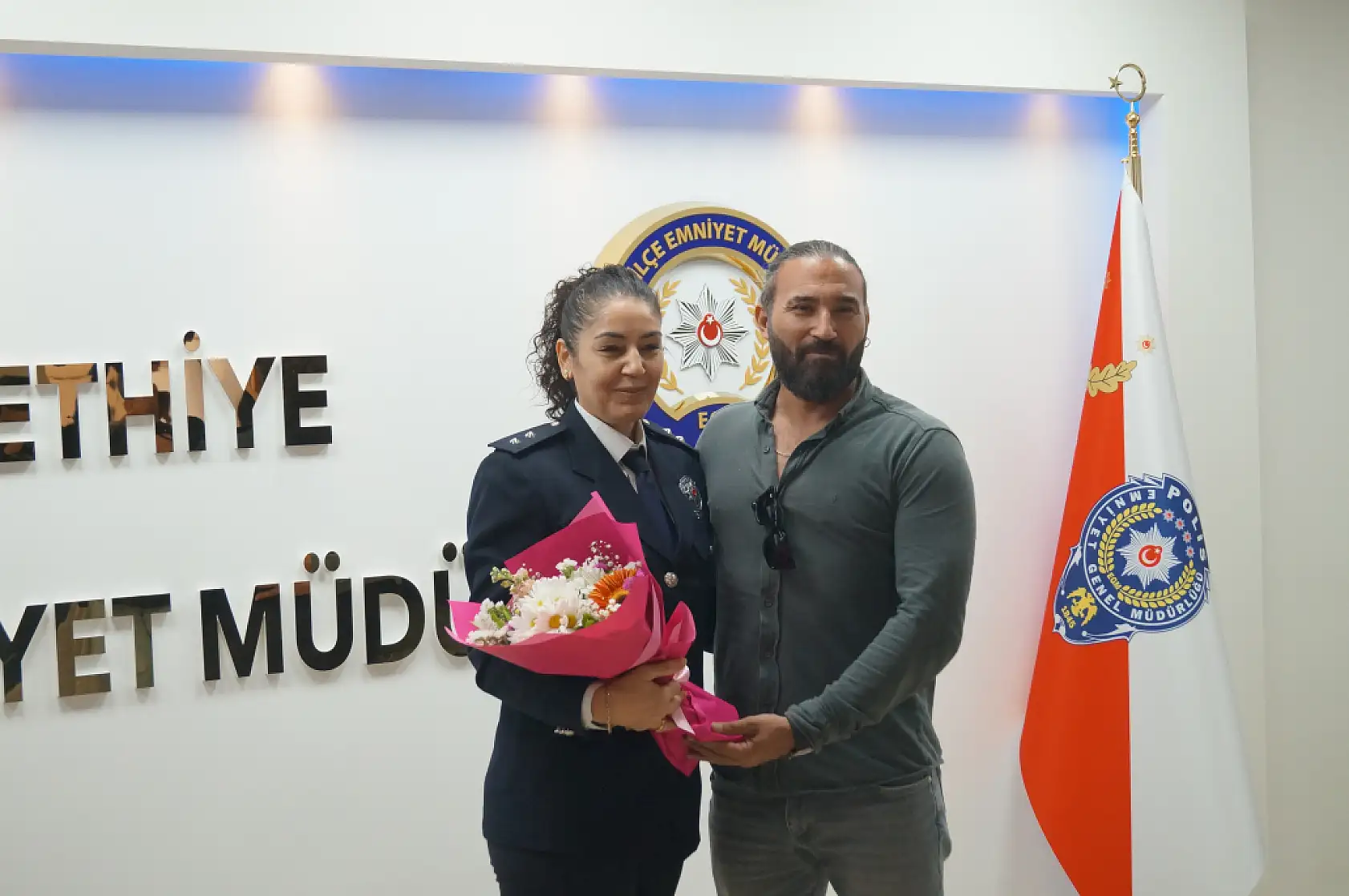 Fethiye İlçe Emniyet Müdürlüğü'nde kokteyl düzenlendi