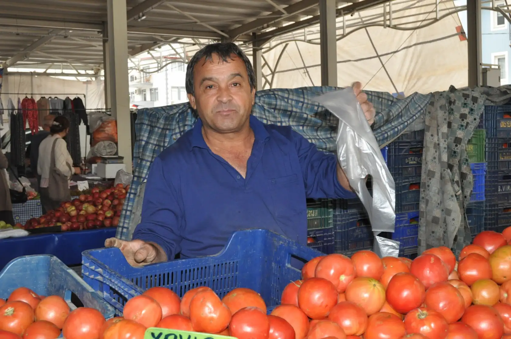 Fethiye Cumartesi pazarında hareketlilik