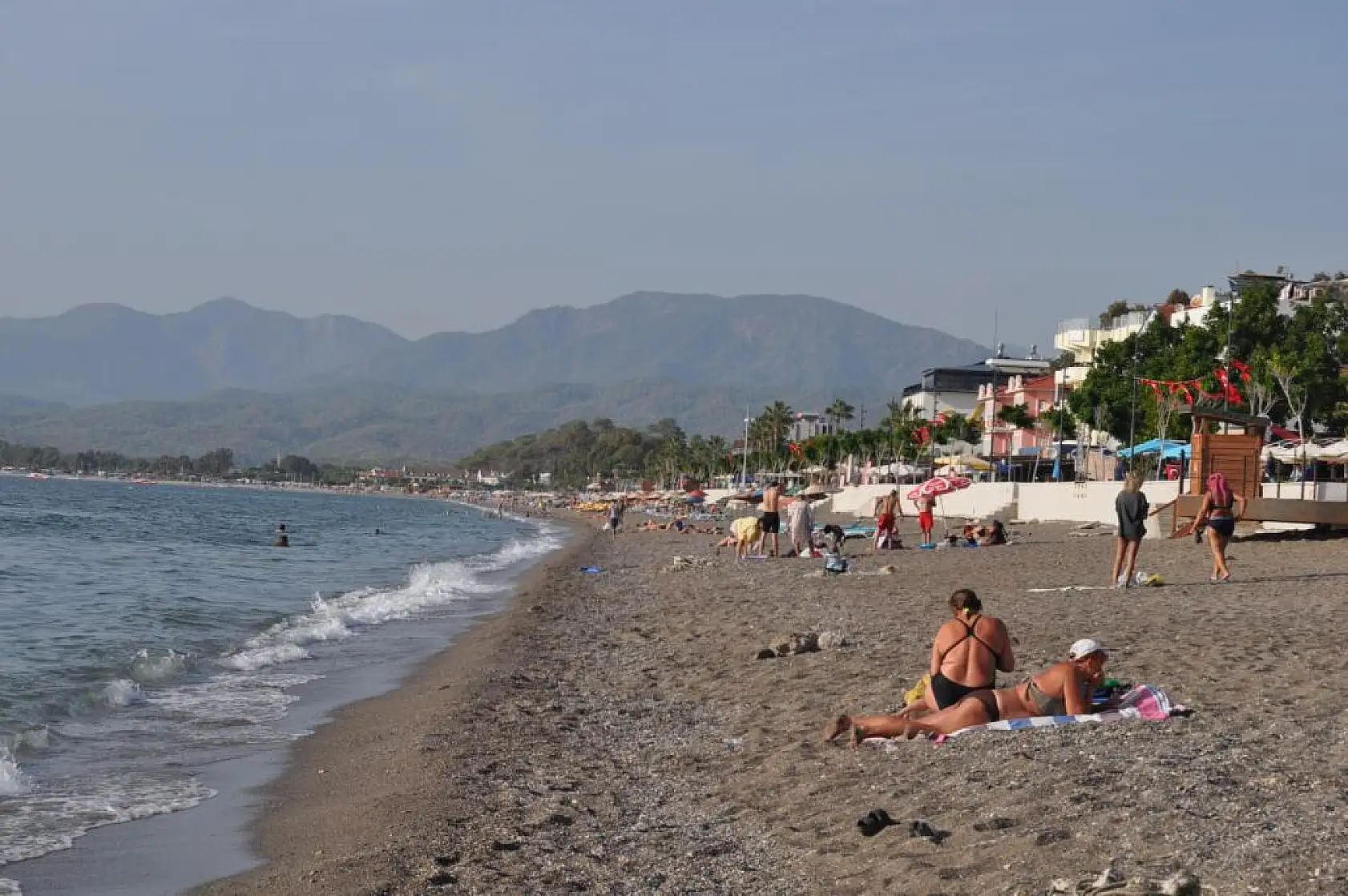 Fethiye'de Ekim Ayında da Denize Girdiler