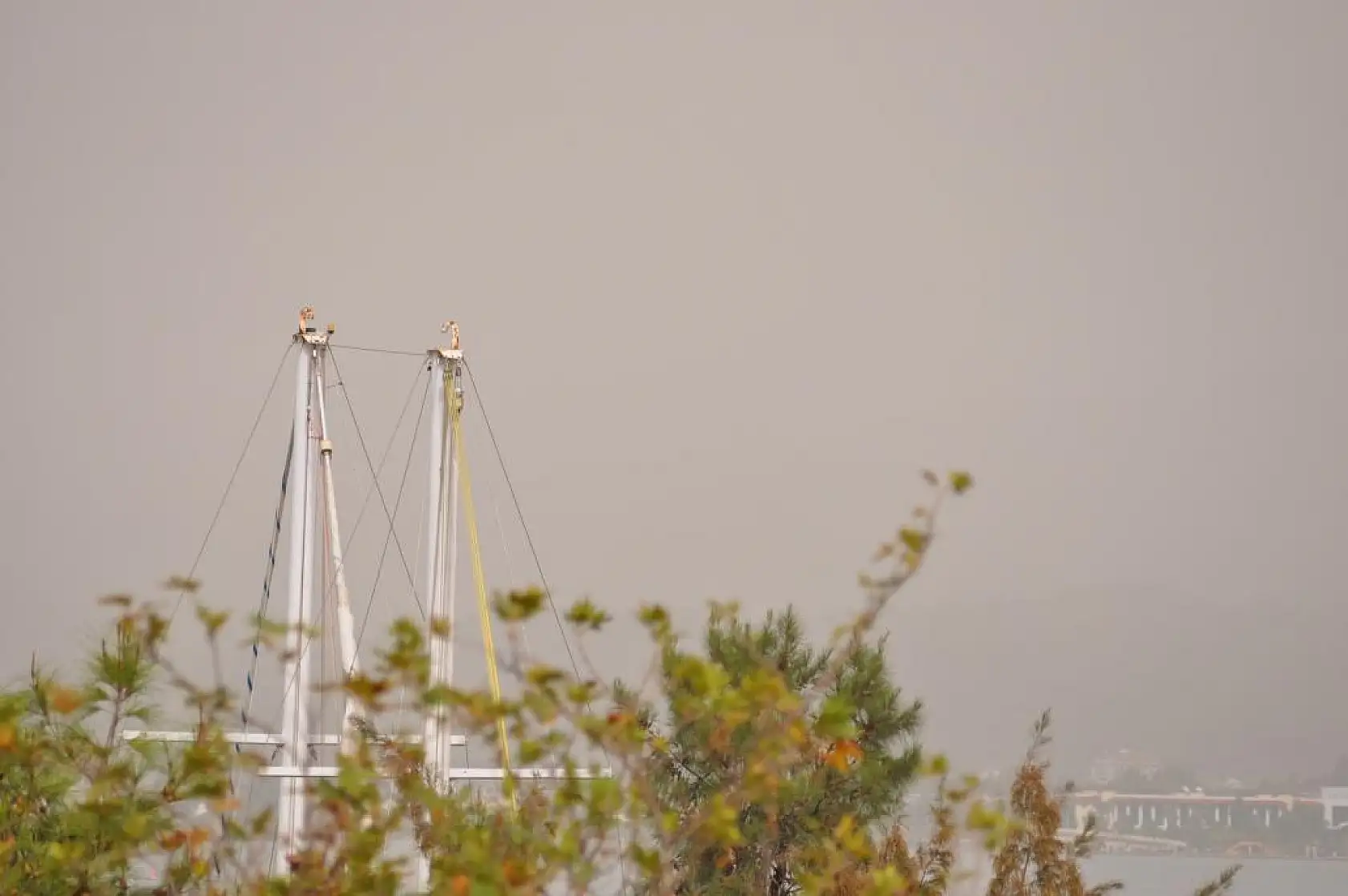 Toz Bulutu Fethiye'yi Kapladı