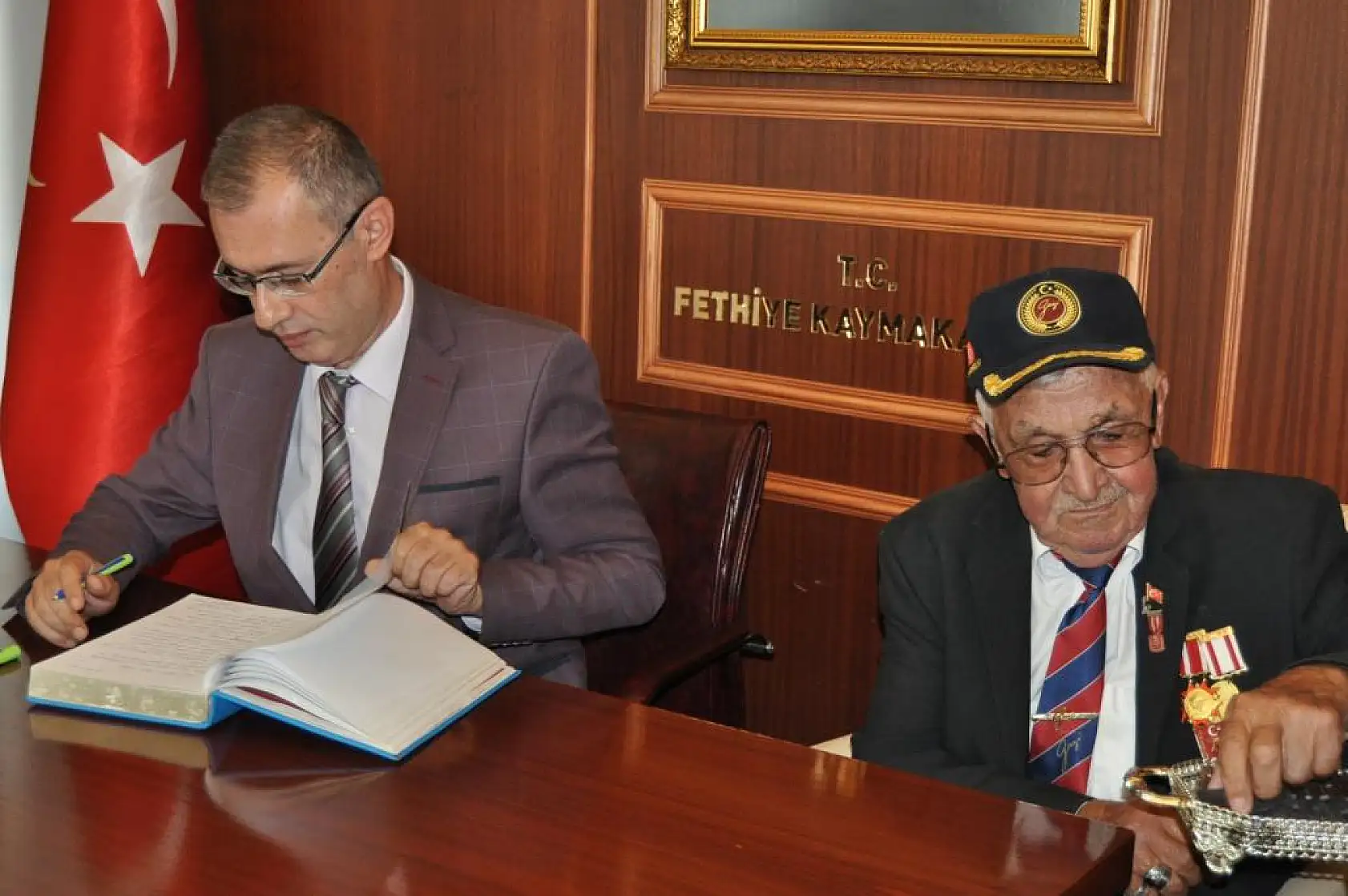 Gaziler Derneği'nden Kaymakam Ertaş'a Ziyaret