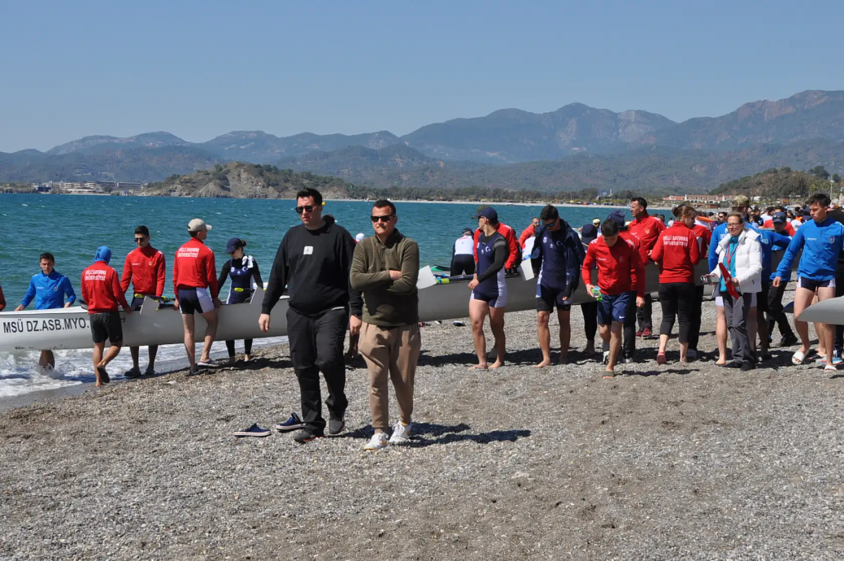 Fethiye'de Uzun Mesafe Deniz Küreği Türkiye Kupası Yarışları Başladı