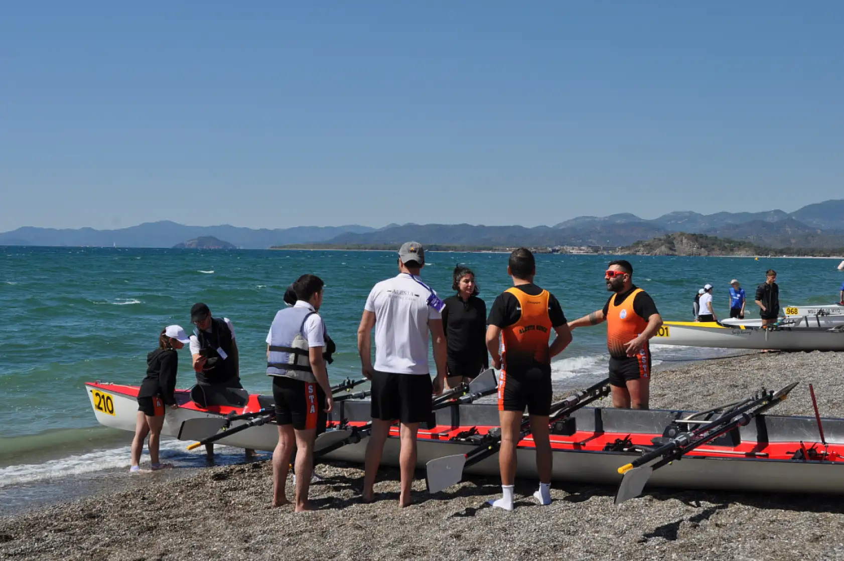 Fethiye'de Uzun Mesafe Deniz Küreği Türkiye Kupası Yarışları Başladı