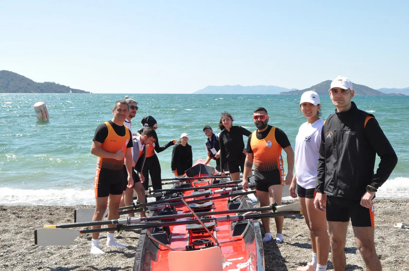 Fethiye'de Uzun Mesafe Deniz Küreği Türkiye Kupası Yarışları Başladı