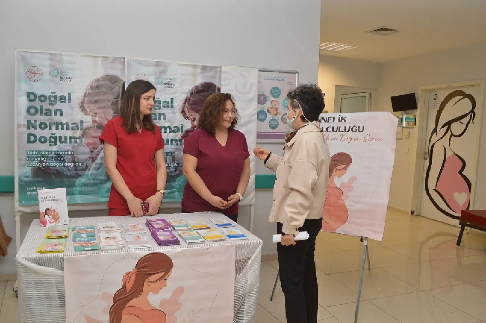 Muğla'da normal doğum için stant açıldı