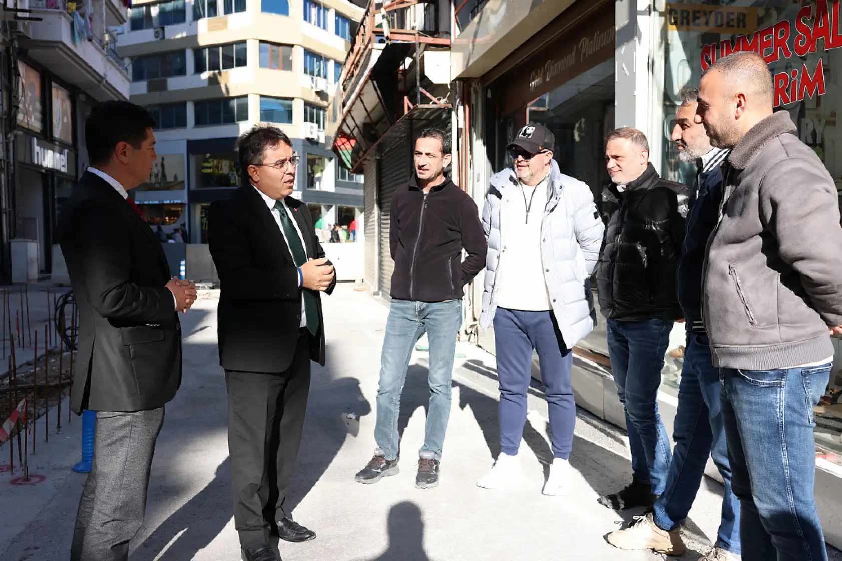Başkan Ünlü ve Kaymakam Kaya'dan 'çarşı' incelemesi