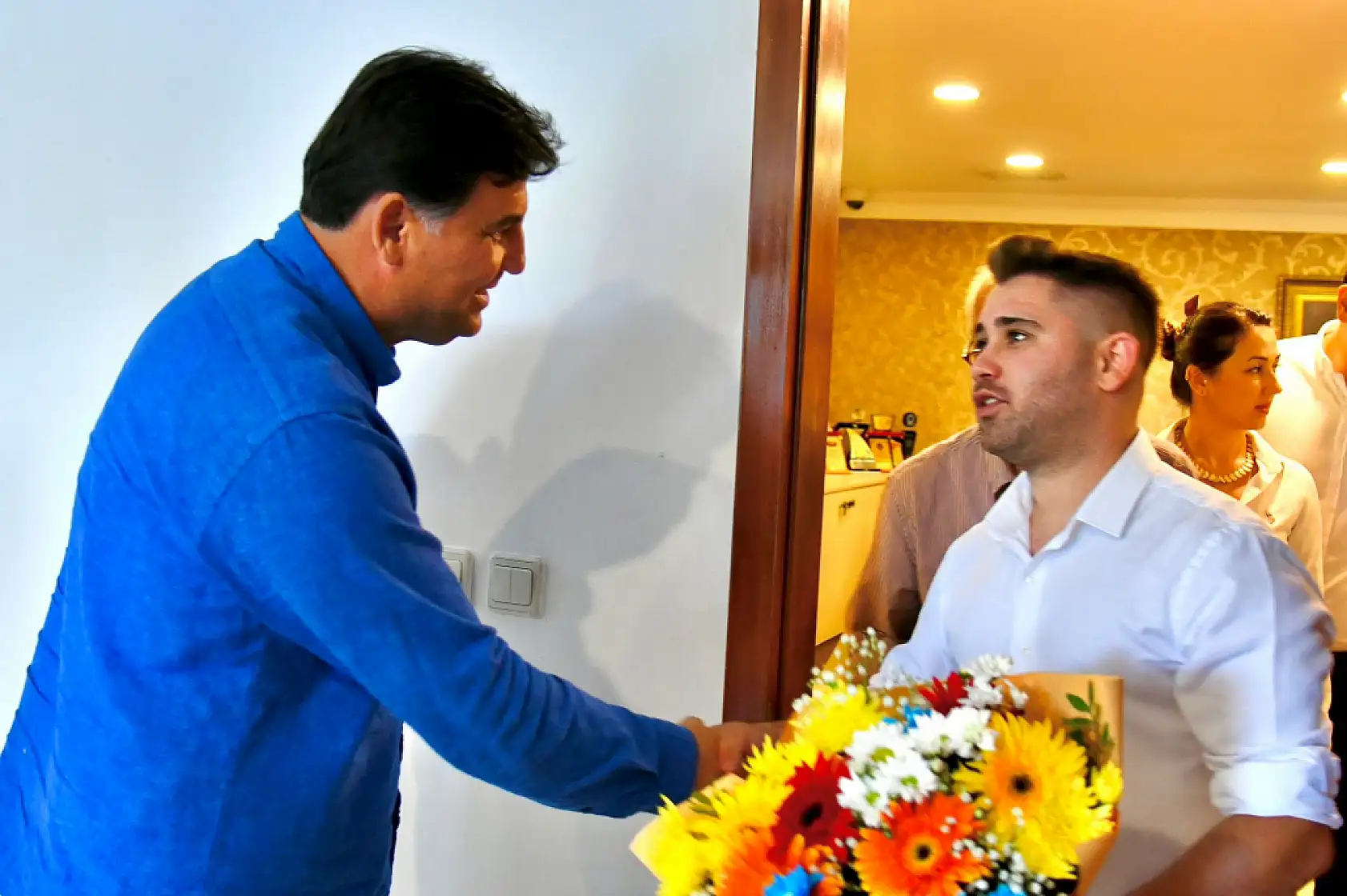 Taksici esnafından Karaca'ya teşekkür ziyareti